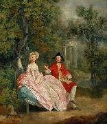 Thomas Gainsborough Lady and Gentleman in a Landscape (mk08) oil painting reproduction